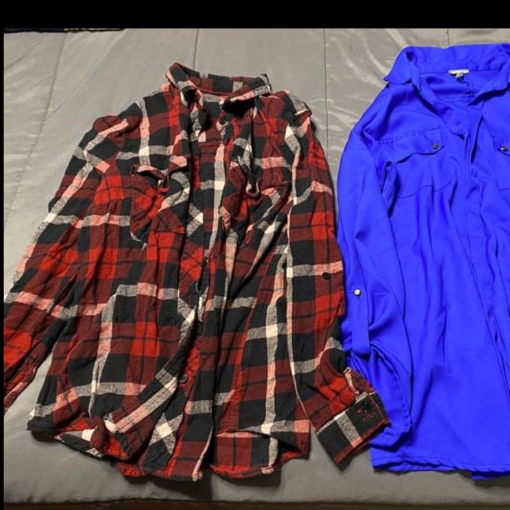 Plaid button up shirt